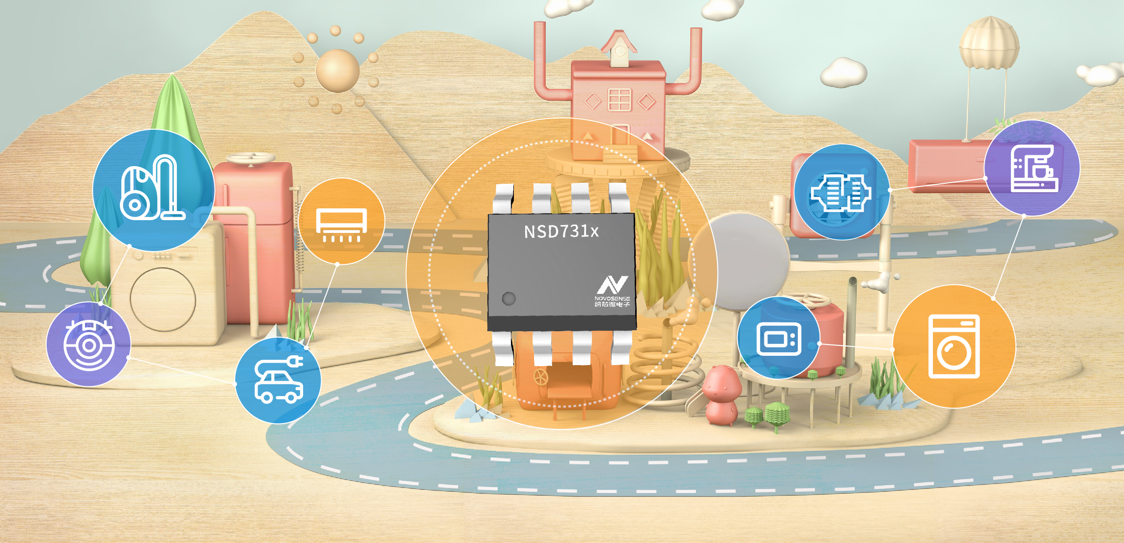 j9集团国际站直流有刷电机驱动NSD731x系列发布多款新品，任君挑。